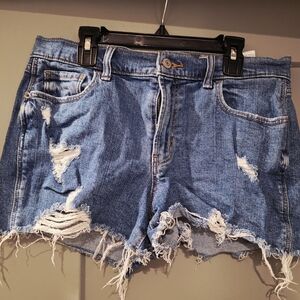 Old Navy Ripped Blue Jean Boyfriend Shorts